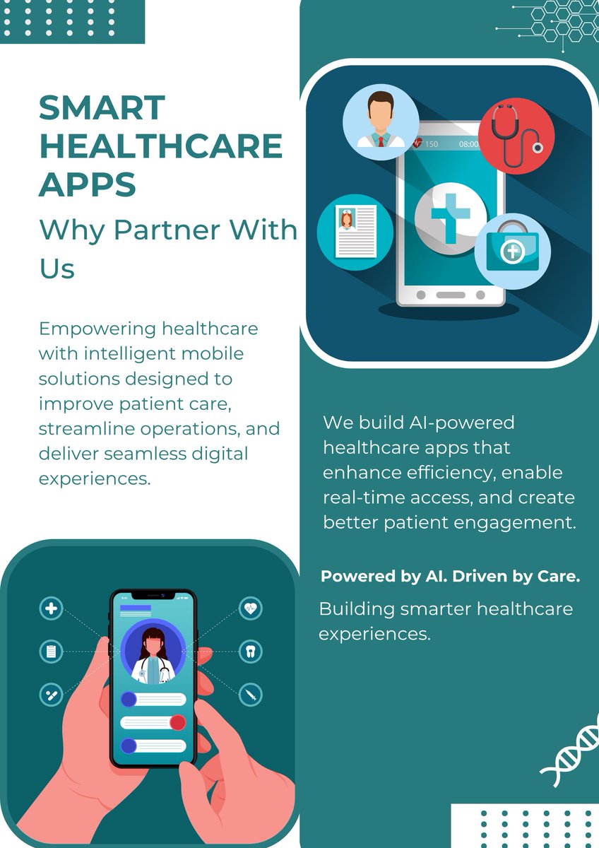 topappcompanies's tweet image. 🚀 AI is transforming healthcare apps!
Smarter care, faster services &amp;amp; better outcomes for patients.
Build secure, scalable &amp;amp; intelligent healthcare solutions today.
#AI #HealthcareApps #AppDevelopment #DigitalHealth #Innovation