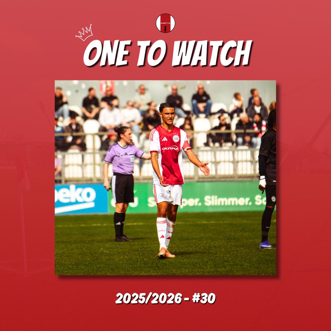 AjaxYA's tweet photo. 👀 𝗢𝗡𝗘 𝗧𝗢 𝗪𝗔𝗧𝗖𝗛 #30

👤 Marouane Bentaleb (16, #AjaxU17) 
📍 DEF/MID
🌟 Having a great season. One of our U17’s Captains. Showed his leadership and qualities during the last weeks. 🔥

🔢 21 Off. Matches
🅰️ 4 Assists
✅ 4 CS

#AjaxYouth #TalentoftheWeek #OTW https://t.co/2ZYq0waFOn