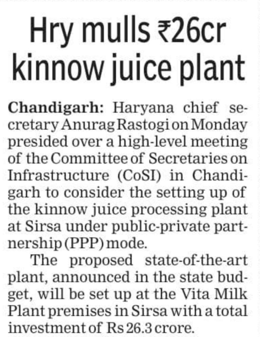 ramanmann1974's tweet photo. Punjab is largest producer of #kinnow, contributing 30-50% of the national production, with over 40,000-51,000 hectares under cultivation, yielding 7-12 lakh tons of kinnow annually; poor price realisation have plagued farmers but sadly no Govt intervention to promote processing. https://t.co/VaMC1GlZ5X