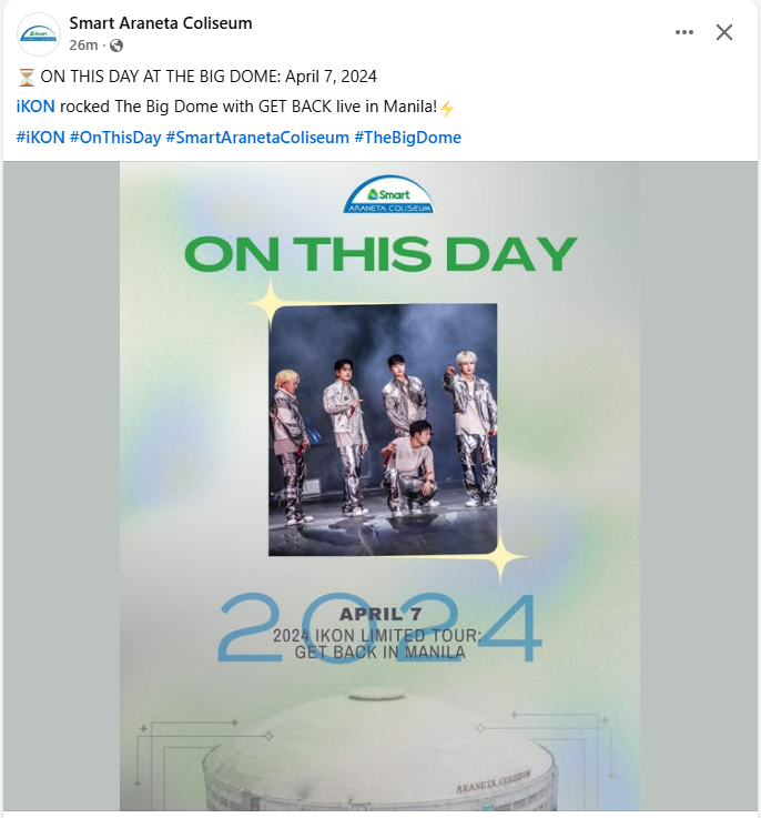 Pati si <a href="/AranetaCity/">Araneta City</a> miss na kayo mga pogi <a href="/iKONIC_143/">iKON GLOBAL iKONIC</a>, Wag mambibigla sa announcement ng ticket for Manila tour haaa. 

#iKON