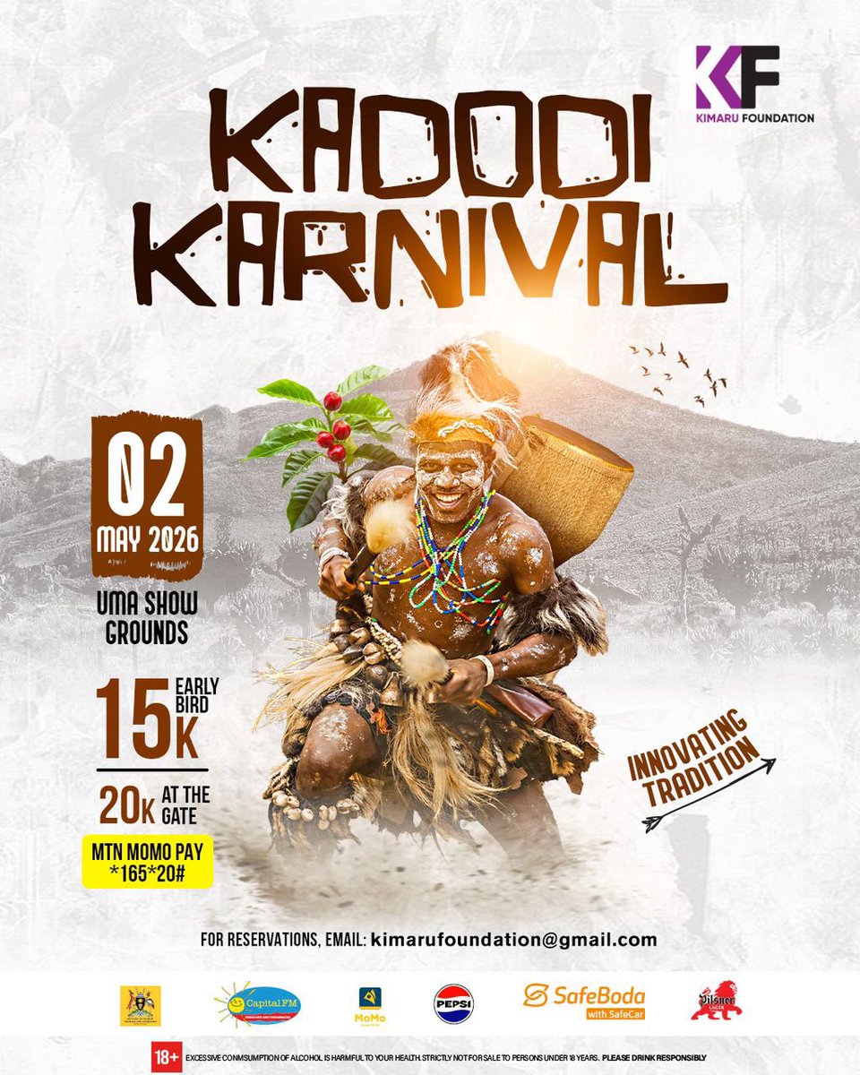 SheillahKhadie's tweet photo. By now you should have attended atleast one edition of the #KadodiKarnival2026 but never the less you can attend the upcoming edition happening on 2nd May at UMA Show grounds Lugogo https://t.co/3kLIb2kosQ