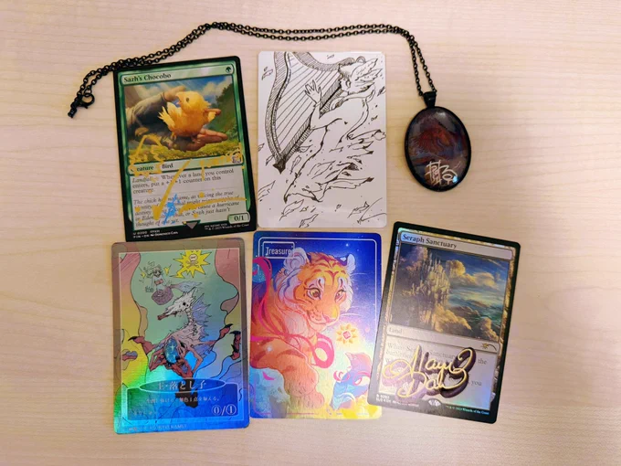 Artist Meetup Superで先生方からいただいたお品。宝物です。ありがとうございます