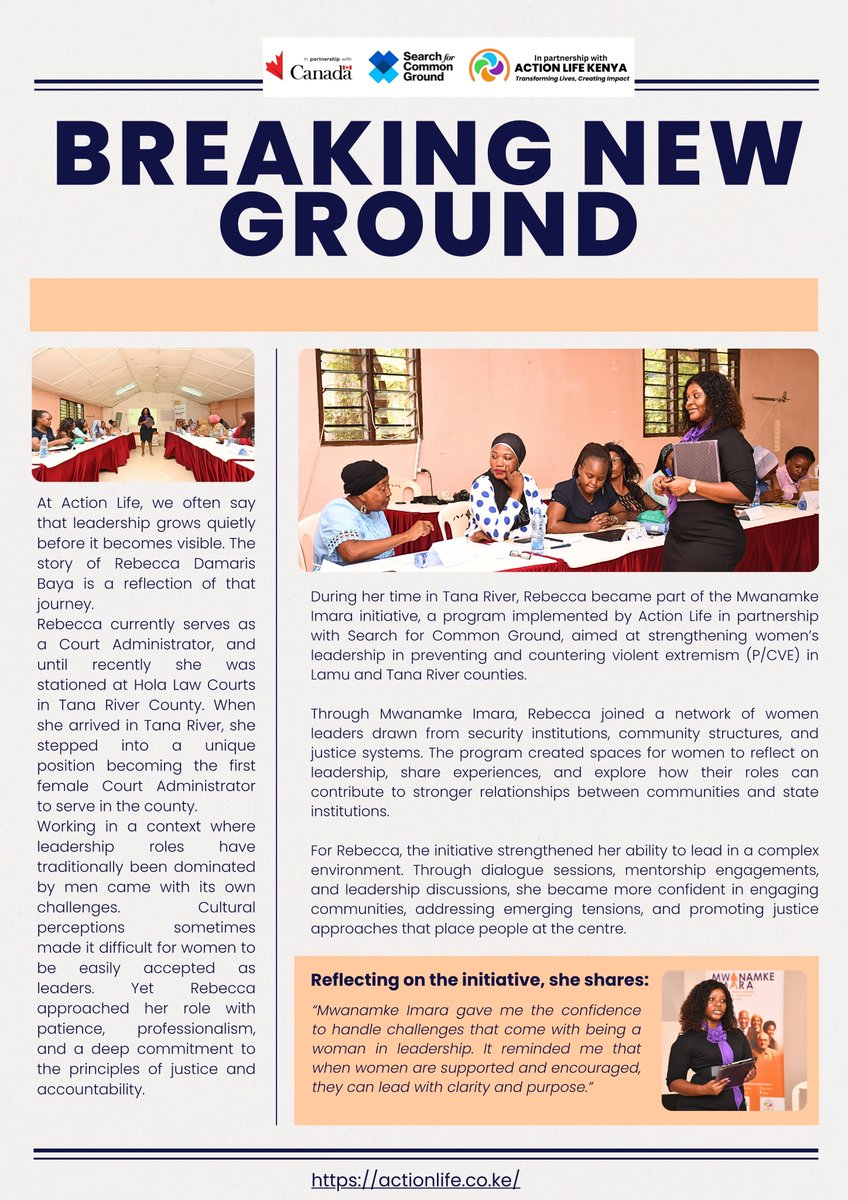 actionlife_Ke's tweet photo. Mwanamke Imara
This program is implemented by @SFCG_Kenya in partnership with @actionlife_Ke , with support from @CanHCKenya @HCCanKenya
#MwanamkeImara #PCVE #womeninpeacebuilding #CommunitySafety #preventingextremism #canadainkenya #canada #GovernmentofCanada #CanadaAbroad #canadaafrica
@CanadaDev
@CanHCKenya
@NCTC_Kenya
@Kenyajudiciary
@ODPP_KE
@AUC_PAPS
@PeaceCorps
@IPSS_Addis
@UN_OCT
@NPSOfficial_KE
@NPSC_KE
@YOWPSUD_
@IGADsecretariat
@EUinKenya
@SwedeninKE
@NLinKenya
@NorwayInKenya
@UNODC
@NCIC_Kenya
@AU_WGYD
@UN_Women
@UNFPAKen
@unfoundation
@UN_OCT
@CTP_Kenya