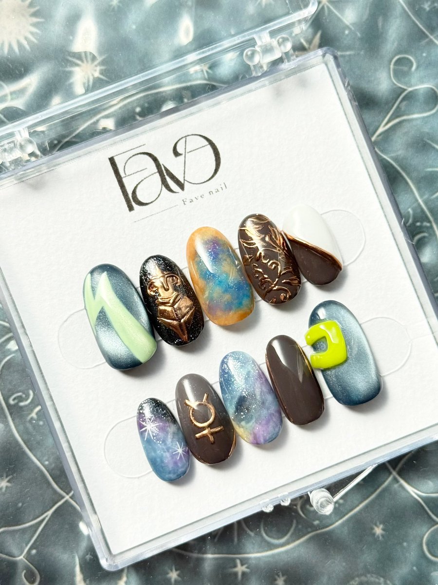 fave_nail's tweet photo. オーダーありがとうございます𓂃 𓈒𓏸◌

推しの衣装を指先に...💅
ご注文・ご相談  お気軽にDMください✉️

#ネイルチップオーダー #推しネイル #概念ネイル #モチーフネイル  #ネイルチップ有償依頼 #にじさんじ #にじさんじ手芸部 #NIJISANJI  #にじフェス #伊波ライ https://t.co/jofNLE2DgH