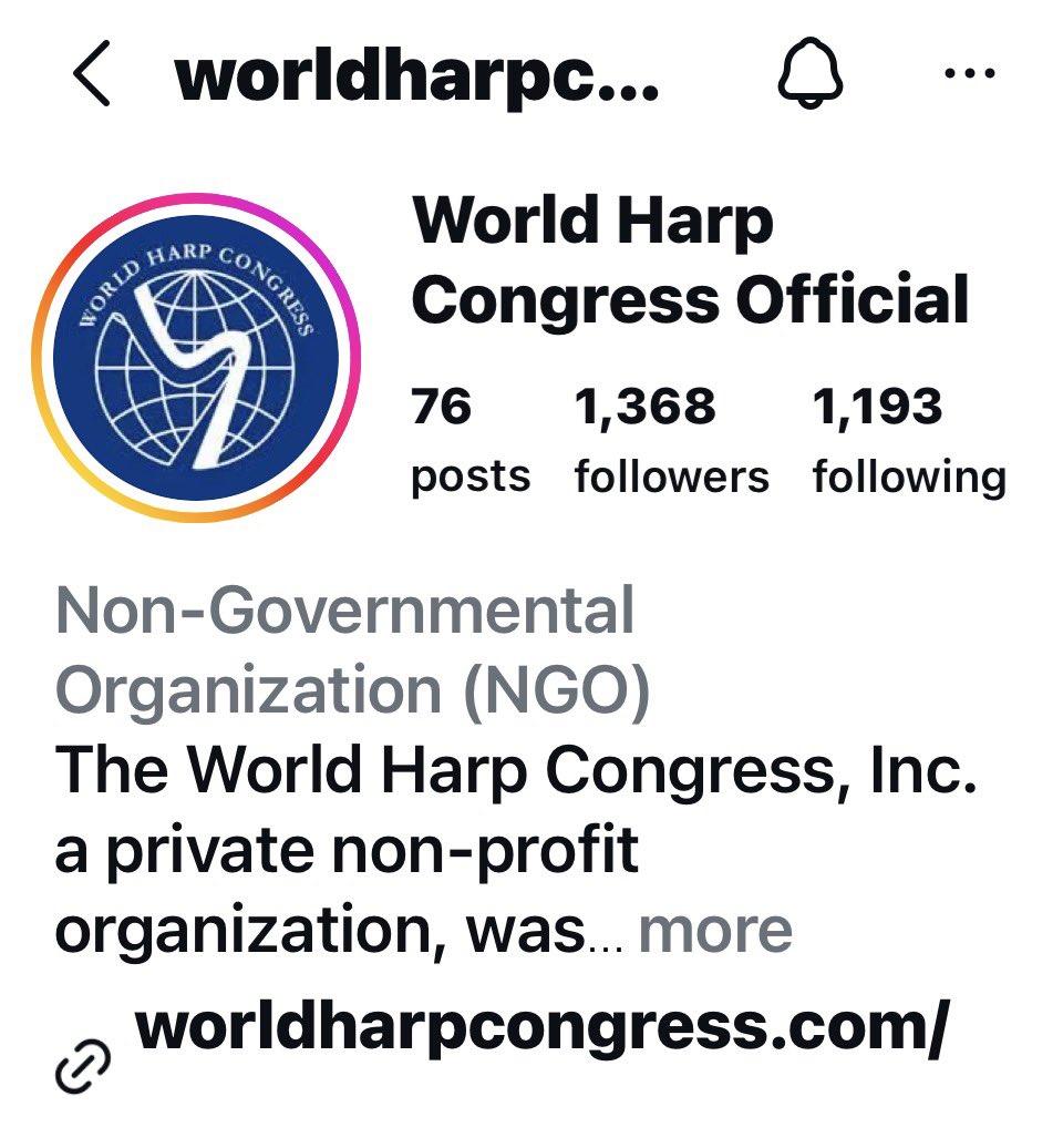 WHCHarp's tweet photo. Follow us on Instagram for complete news about the upcoming World Harp Congress in Toronto this summer. 🇨🇦 #oneharpworld #worldharpcongress #americanharpsociety https://t.co/OZthnQ95xB