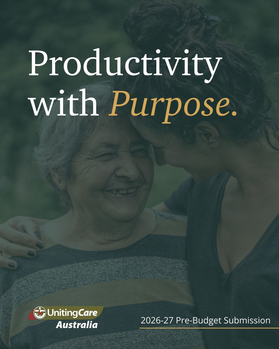 How do we measure progress? 📈

As the federal government prepares to deliver its 2026–2027 Budget in May, UnitingCare Australia is advocating for a vision of productivity that puts people at the centre.

Read their Pre-Budget Submission here: bit.ly/4sdo8PD