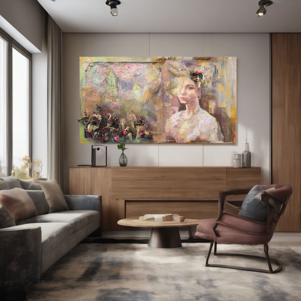DariiaZhyrova's tweet image. Soft light, quiet space… and a story on the wall.

#contemporaryart #texturedart #modernhome #artcollector #ukrainianart