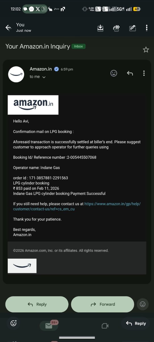Avjt4's tweet photo. @amazonpay It's been 2 month + neither I received my gas booked &amp; payed from Amazon nor I received refund for the same . Neither service provider @amazon helped me not the agency is helping @AnnapurnaGas 

For reference find screenshot https://t.co/3ZcmSzgzDY