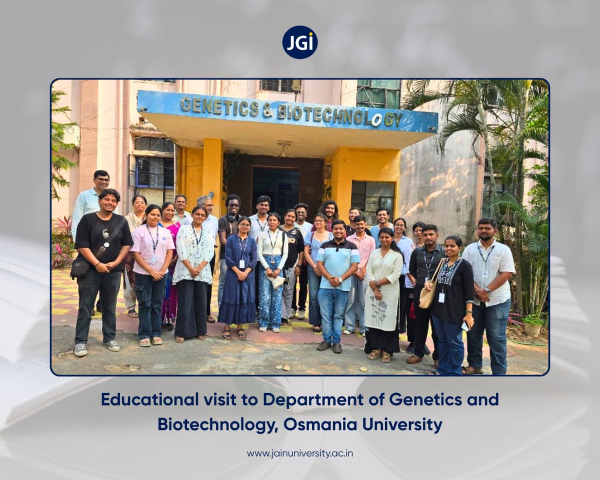 JainDeemedtbUnv's tweet image. Learning hits different when you see it in action.

From labs to industries to startups, real exposure that builds clarity and confidence.

#JAINUniversity #ExperientialLearning #Biotech #IndustryExposure #LearningByDoing #FutureReady