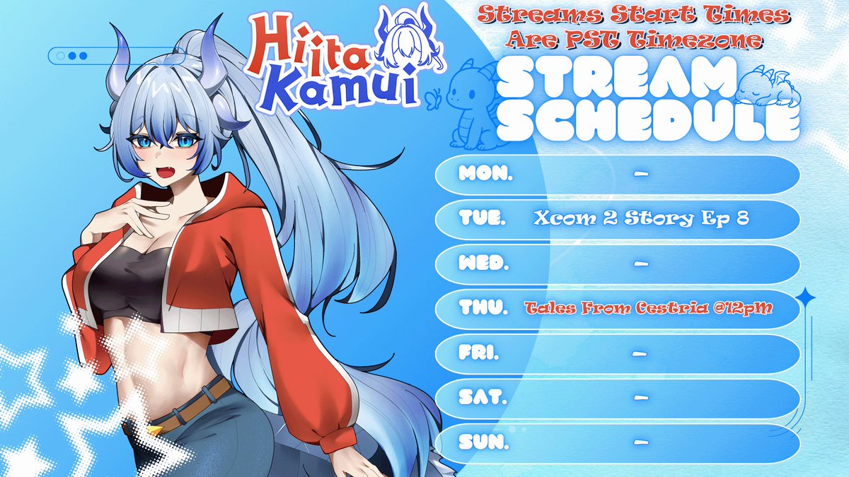 Very light Schedule this week, will have more next week.