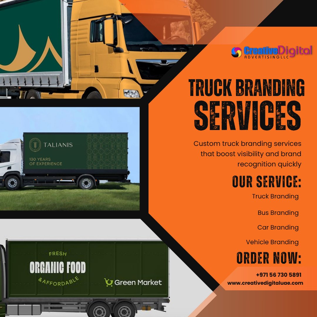 creativeadvtdxb's tweet image. Turn your trucks into moving billboards and reach thousands every day with powerful, eye-catching branding. Drive your business forward with impactful mobile advertising.

Call or WhatsApp # +971 56 730 5891

#TruckBranding #MobileAds #BusinessGrowth