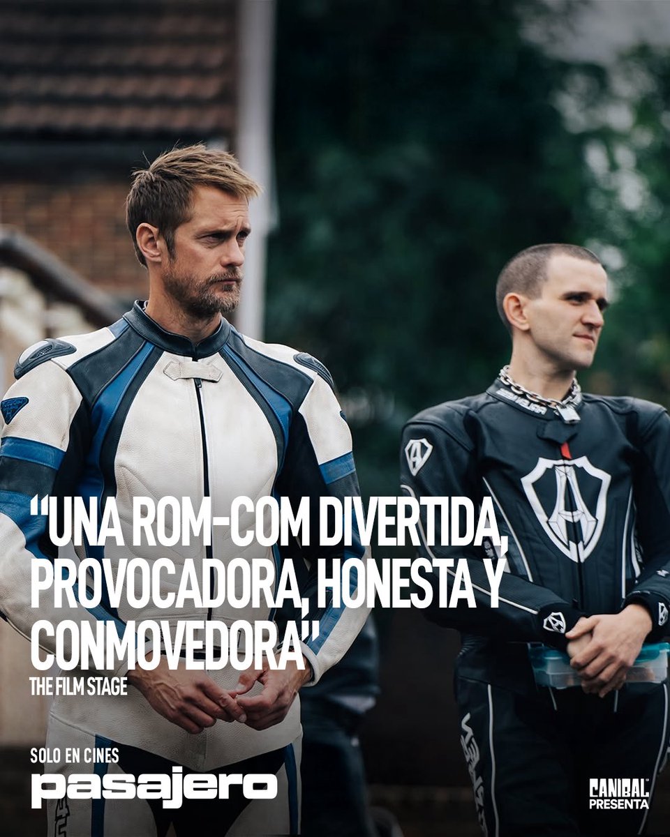 cineCANIBAL's tweet photo. “Divertida, provocadora, honesta y conmovedora”
PASAJERO 🏍️
16 de abril en cines. https://t.co/Qbx6DKAYqK