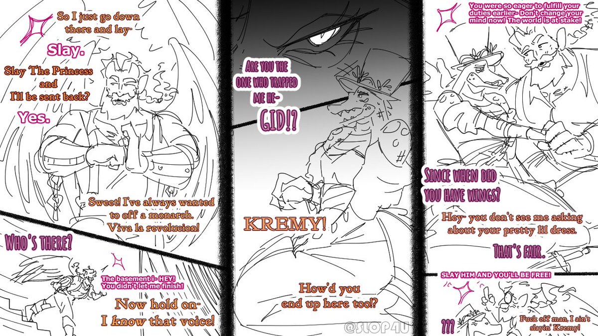 SLOP4U's tweet photo. 1k special- #Coalecroux x #STP / #SlayThePrincess AND GOSH was this fun, I LOVEE drawing these two so much and combining it with stp... ahh im soo happy
i wouldve done more but alas, i doubt theres enough interest https://t.co/vkcvzNtLX6