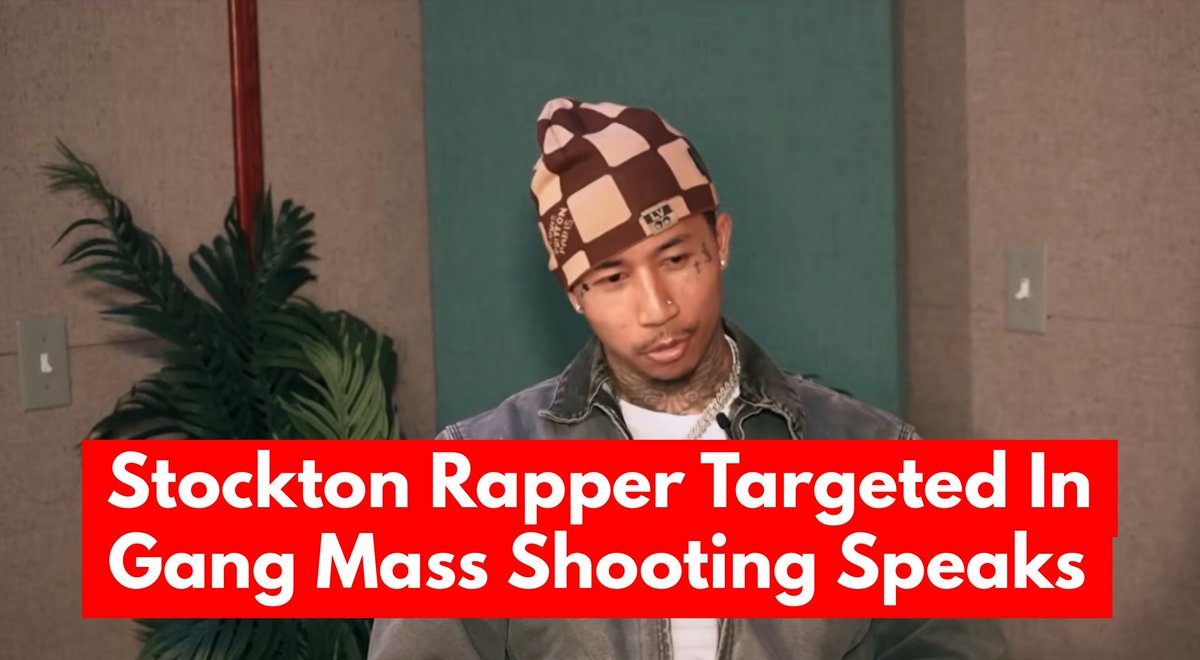 209TimesCA's tweet image. Stockton Rapper Targeted in Gang Mass Shooting Speaks On Podcast 

Jhonel Dongon, known as his stage name MBNel, has made his first public appearance since being shot on November 29th during a mass shooting in north #Stockton. In an interview with DJ Hed on the Effective