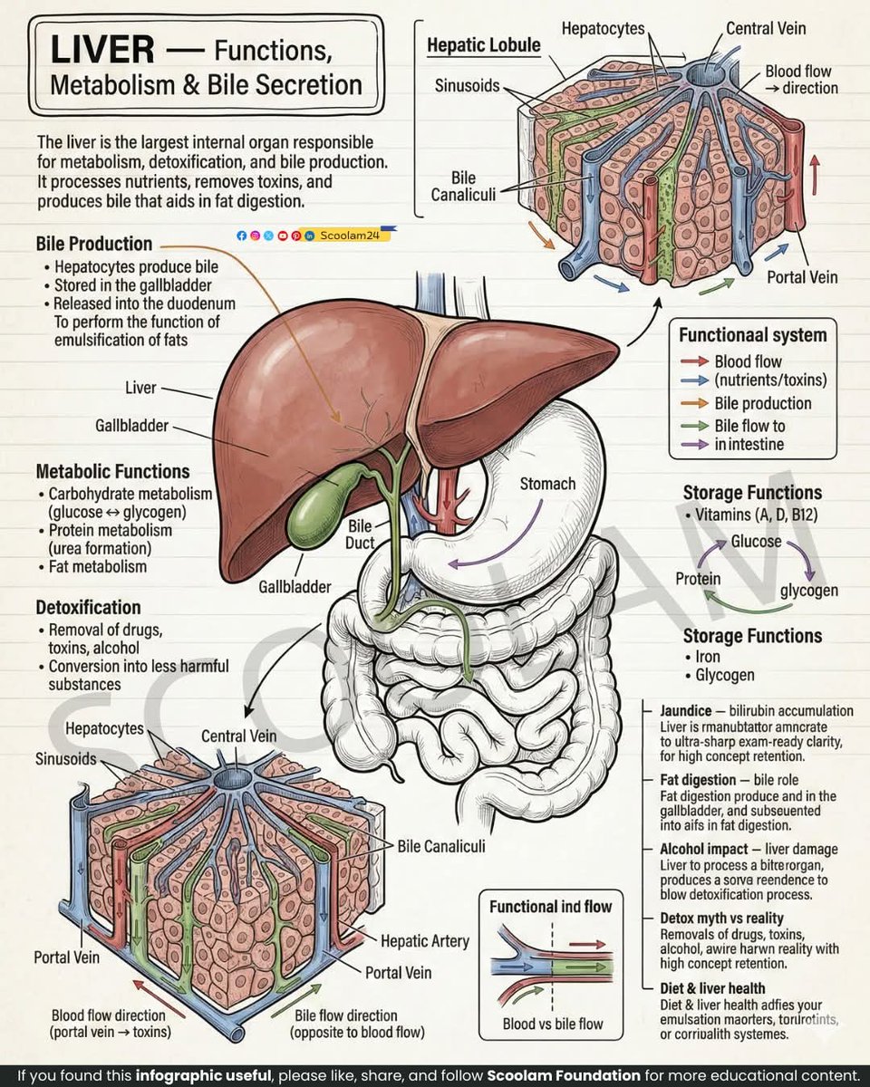 DrArslan480's tweet photo. LIVER Physiology https://t.co/isYpGpDydD