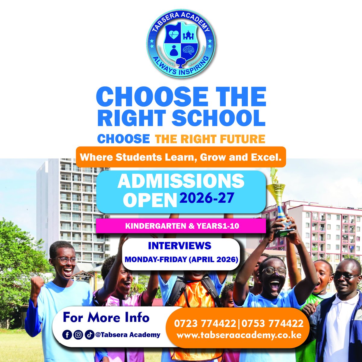 TabseraAcademy's tweet photo. Want to join Tabsera Academy , here is your chance!
We have open slots for #Cambridge for years 1-10. Enroll with us today.
Call| Text| WhatsApp Us 0723 774422
Email Us: admissionns@tabseraacademy.co.ke https://t.co/SMw13VwkqZ