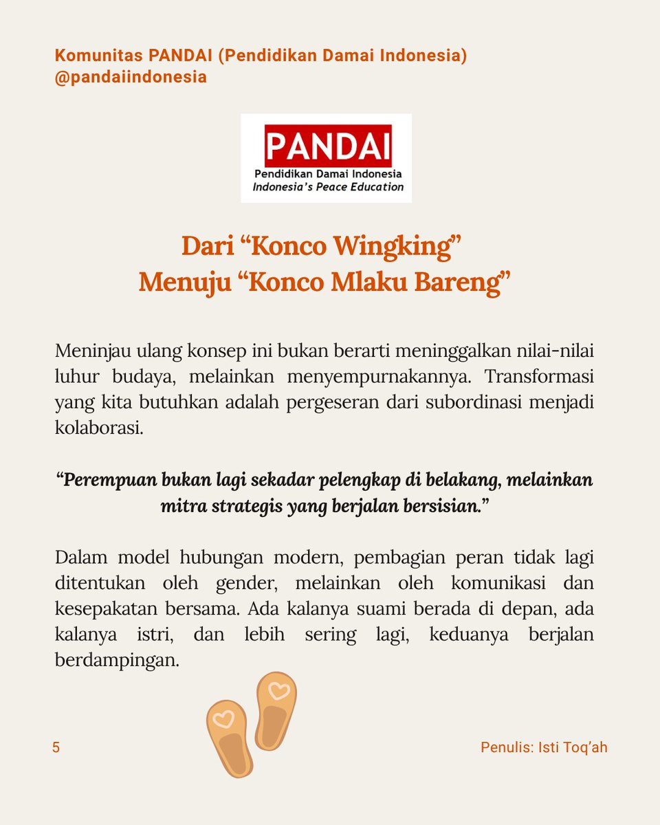 PandaiIndonesia's tweet image. #GenderEquality #Culture #Setara #BeriRuangUntukSetara #GenerasiSetara