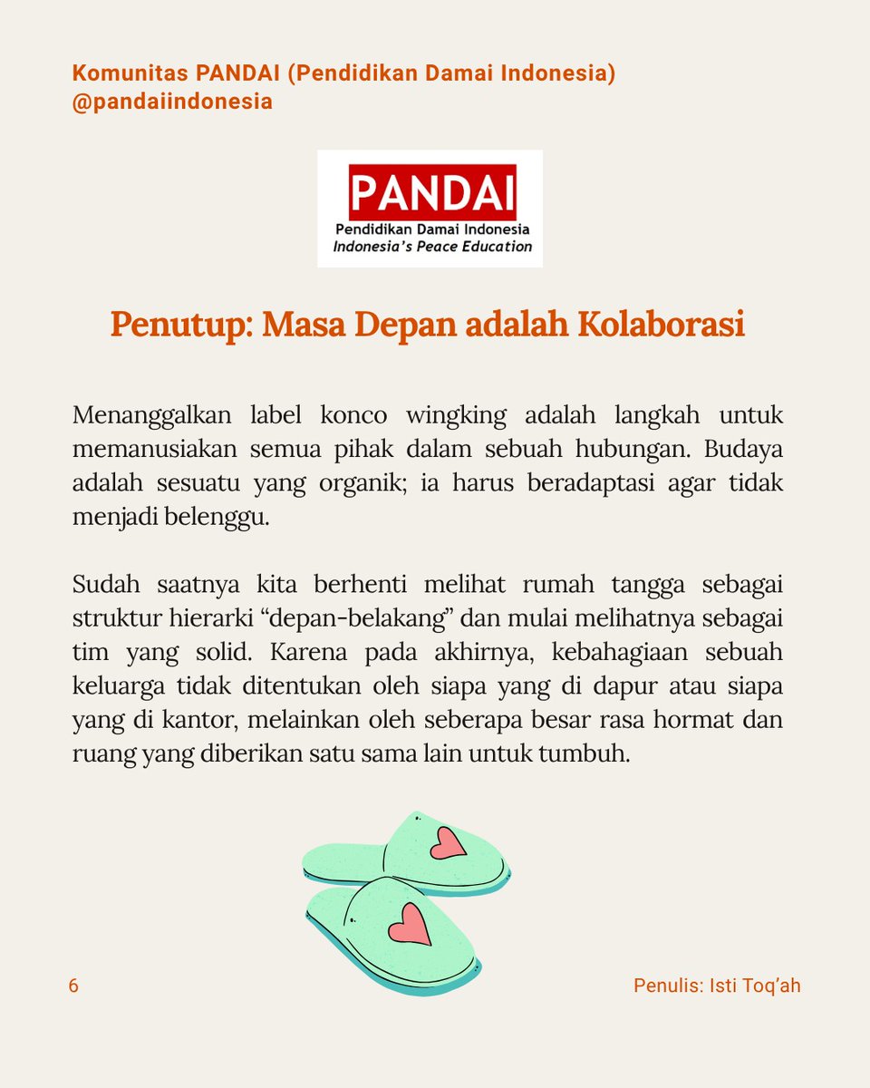 PandaiIndonesia's tweet image. #GenderEquality #Culture #Setara #BeriRuangUntukSetara #GenerasiSetara