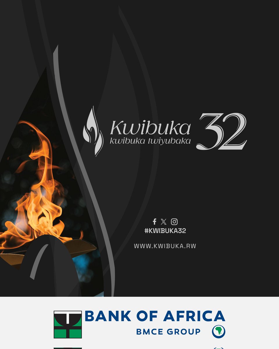BankOfAfricaRw's tweet photo. Today, as we mark the 32nd commemoration of the Genocide against the Tutsi in 1994, we honor the innocent lives lost and stand with survivors—committed to Unity and a future built on dignity.

#Kwibuka32 #TwibukeTwiyubaka https://t.co/MuX8pQA0RH
