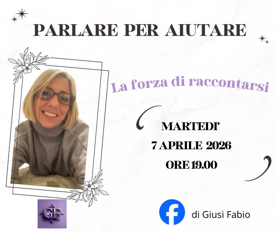 GiusyFabio2's tweet photo. PARLARE PER AIUTARE
Vi aspetto oggi alle 19 con la dott.ssa Alba Calderone.
Non mancate!!!! https://t.co/AC5NSSpLgU