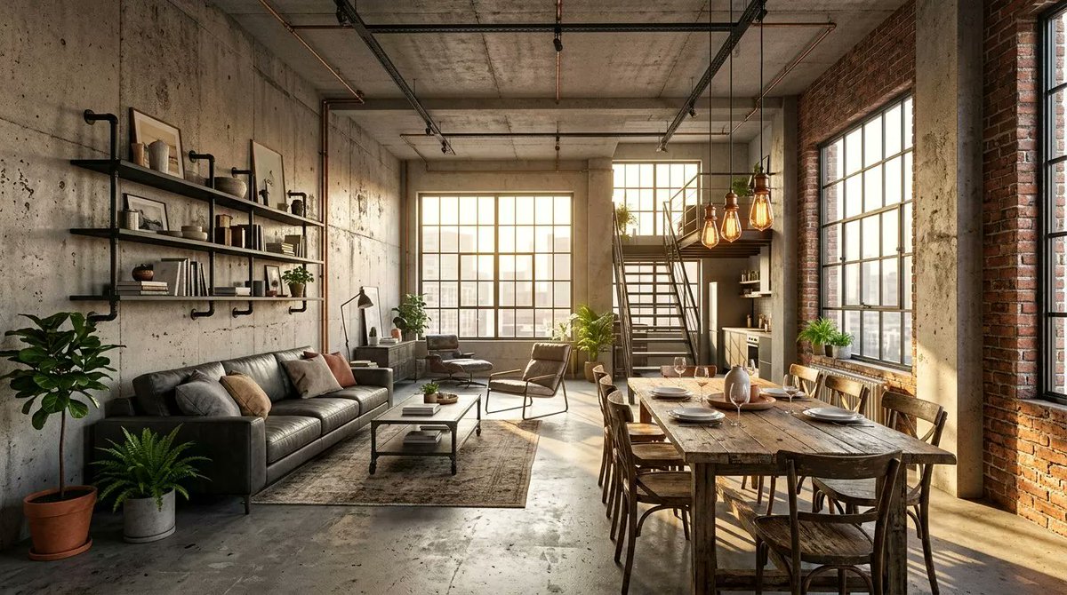 HesterMishka's tweet photo. https://t.co/WWqgYw7Trn - Decor în stil loft: cum să folosești metalul, betonul și elementele industriale în apartament https://t.co/xwOktM2uDQ
