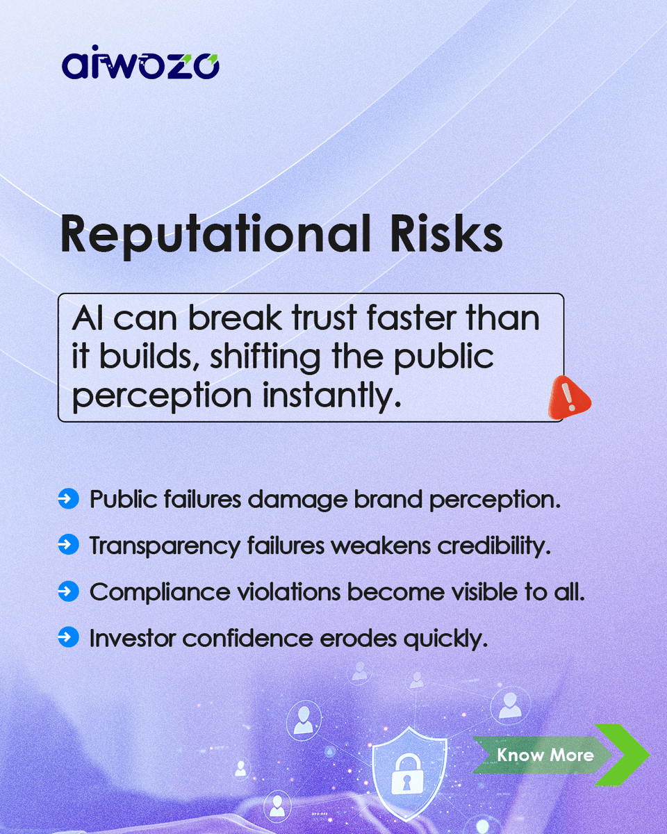 QualeInfotech's tweet photo. Agentic AI is scaling fast; risk even faster.
As it takes on real enterprise decisions, its capabilities outpace control, while new regulations and rising threats continue to erode trust.

Aiwozo helps you stay in control. https://t.co/OGsthoKYD4

#AgenticAI #AIGovernance #Aiwozo https://t.co/PZapWnkhUM