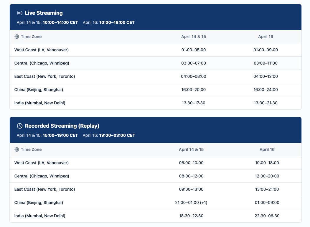 CINET is connecting the PTC world at Interclean Amsterdam! 🌍 From April 14-16, watch the Global Best Practices Awards via LIVE stream or replay. ✅ Available in 11+ languages! ✅ Timed for every time zone! See your local broadcast times: gbpa.cinet-online.com/live