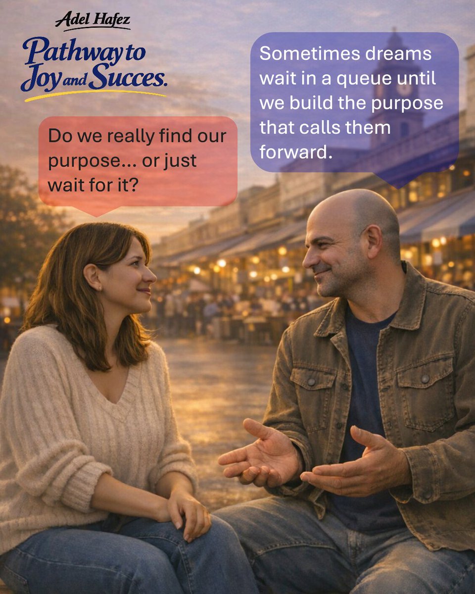 adelahafez's tweet image. #Purpose #SuccessTrain #JoyTrain
Have you ever wondered whether purpose is something we discover, or something we quietly build over time?

When I entered the professional world, my journey did not follow a straight line. I moved through several fields including IT, logistics,