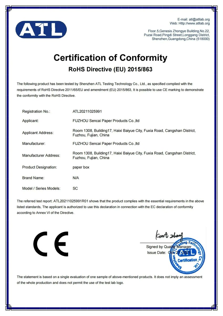 Sencai20252's tweet image. 🏅 Certifications that support real production—ensuring stable quality across paper boxes, bags &amp;amp; food packaging.

📩 cynthia@sencaiprinting.com

🌐 sencaiprinting.com

#fuzhousencai #certifiedsupplier #paperpackaging #custompackaging #printingfactory #qualityassurance