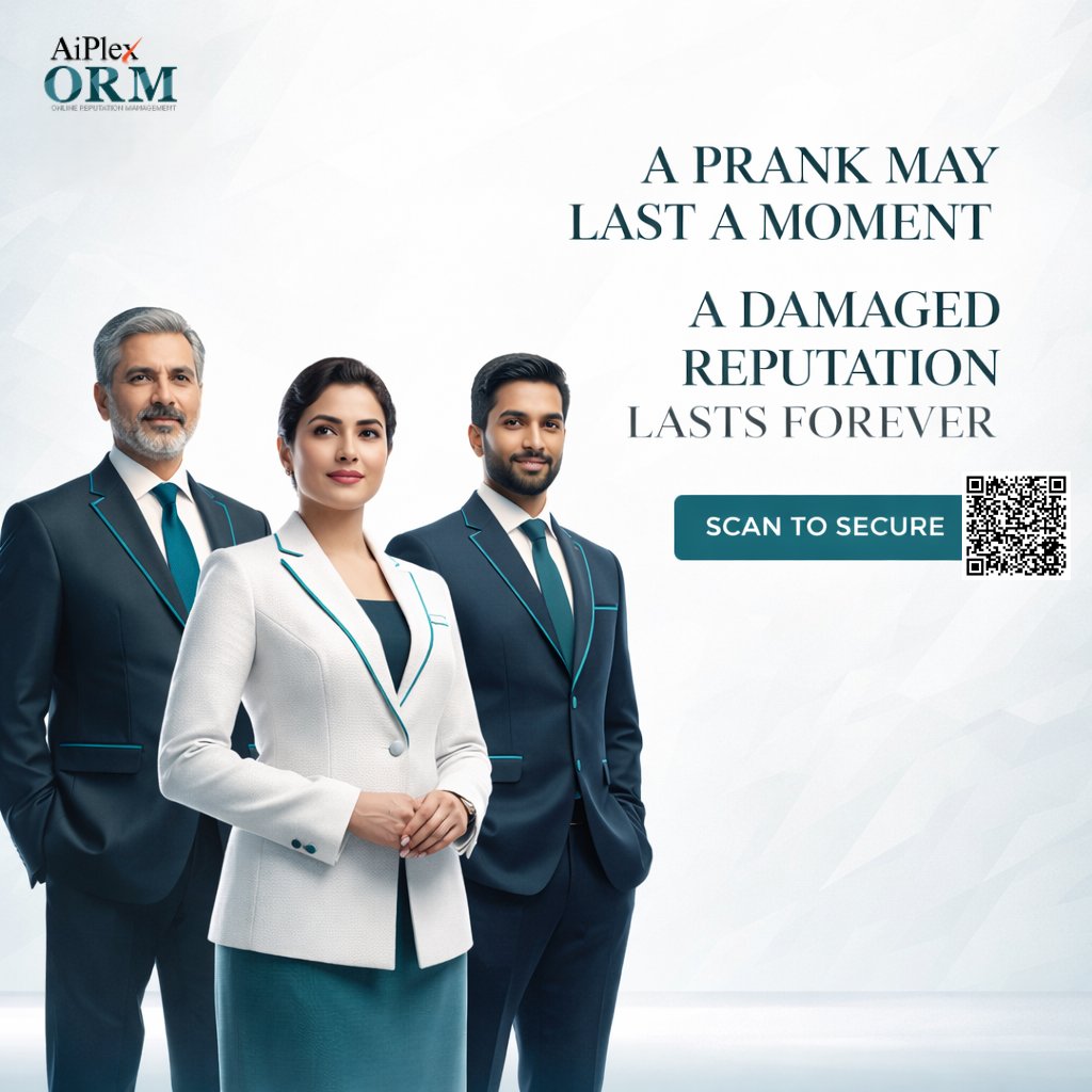 aiplexdigital's tweet image. A prank lasts a moment but a damaged reputation lasts forever. Secure your corporate legacy with professional care.
#OnlineReputationManagement #BrandProtection #ProfessionalGrowth #DigitalTrust #CrisisManagement #BusinessConsulting #ReputationMatters #PublicRelations
