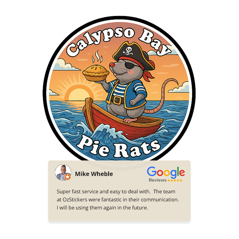 Getting custom stickers should be this easy every single time. 

Stoked to have worked with Mike Wheble for the 5-star feedback. Cheers! Can't wait to get the next batch rolling for you legends.

Check out the review: tinyurl.com/pfybbta6

#PrintedByOzStickerPrinting