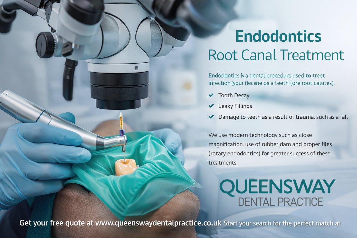 Save your smile with advanced root canal care 🦷✨ Book now: queenswaydentalpractice.co.uk

#RootCanal #Endodontics #DentalCare #Smile