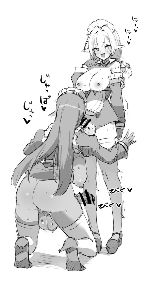 同人誌で使うかもしれないフェラのスケッチ 