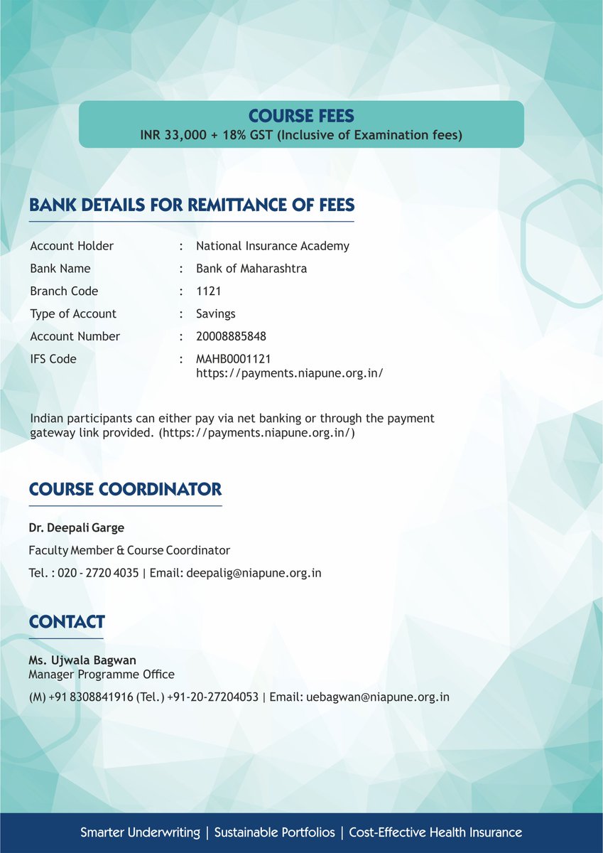 National Insurance Academy tweet media