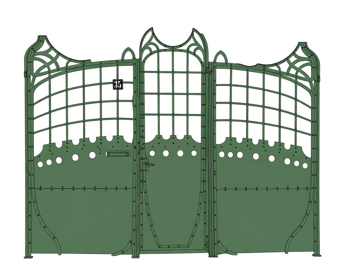 casedeepoca's tweet image. Bucharest Art Nouveau gates. #gates #artnouveau #casedeepoca #valentinmandache