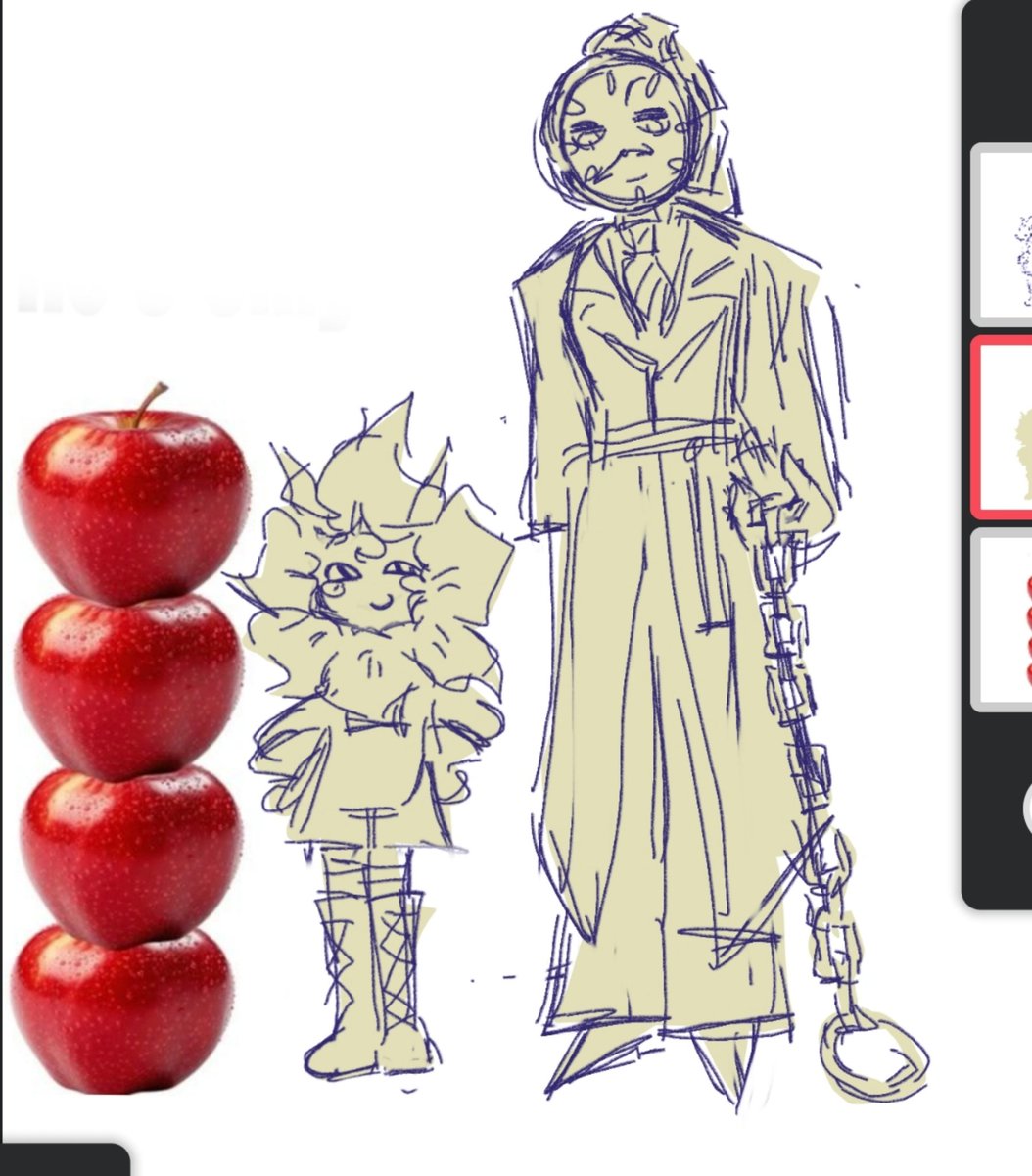 Mal1naa_'s tweet image. He's only 4 apples tall😹 #dandysworld #dendydyle #flowerclock