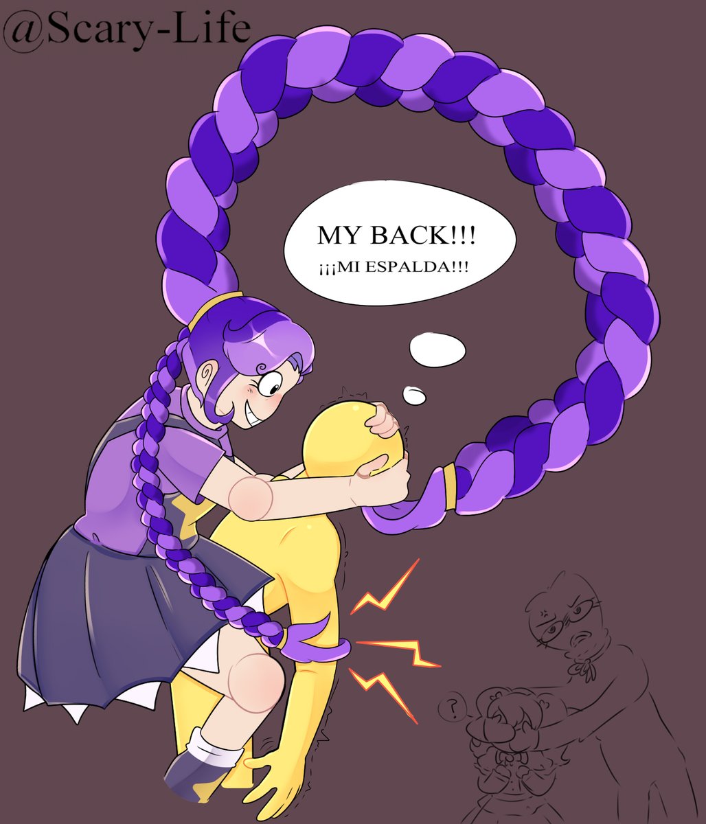 ScaryLife10's tweet image. It looks like they were face to face (No sé cuanto pesa Lily, pero no creo que sea liviana).
#poppyplaytime #lilylovebraids #poppyplaytimeplayer ..