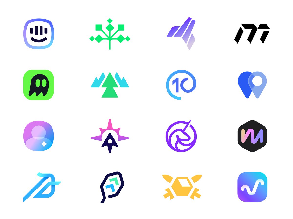 contrast8's tweet photo. A small set of logo symbols created for recent projects.

Which one do you like the most? https://t.co/Sn2peEBI93