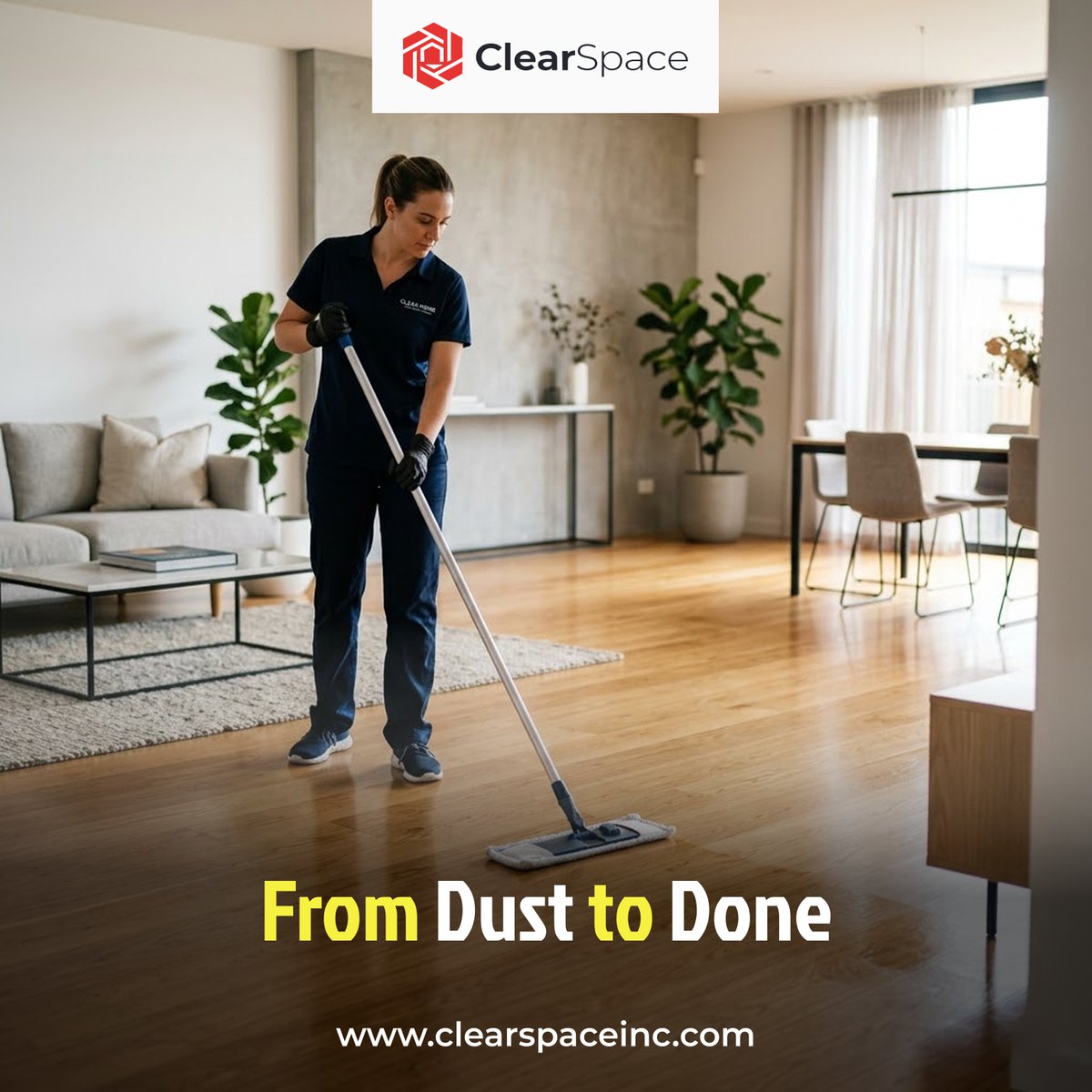 clearspaceinc's tweet photo. From dust to done

Relax while we make your space spotless.

🌐 https://t.co/Xo18bi2xWT

#ClearSpace #CleaningServices https://t.co/ieOxqdbzS5