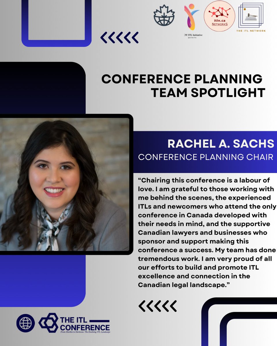 itlnca's tweet photo. Meet the 𝗖𝗼𝗻𝗳𝗲𝗿𝗲𝗻𝗰𝗲 𝗖𝗵𝗮𝗶𝗿 behind this year’s 𝗜𝗻𝘁𝗲𝗿𝗻𝗮𝘁𝗶𝗼𝗻𝗮𝗹𝗹𝘆 𝗧𝗿𝗮𝗶𝗻𝗲𝗱 𝗟𝗮𝘄𝘆𝗲𝗿𝘀 𝗖𝗼𝗻𝗳𝗲𝗿𝗲𝗻𝗰𝗲.

📅 April 23–25
📍 Marriott Downtown at CF Toronto Eaton Centre
🔗https://t.co/HOuRMbE2ZT https://t.co/CTd7oBccRj