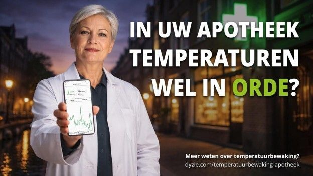 Dyzle's tweet photo. Weet u zeker dat geneesmiddelen in uw apotheek veilig worden bewaard?

Met realtime inzicht, directe alarmen en eenvoudige rapportages houdt u grip op opslag en voorkomt u risico’s.

Meer weten: https://t.co/4xBQWe1mbl 

#apotheek #KNMP #NVZA #temperatuurbewaking #Dyzle https://t.co/kJjaowouwE