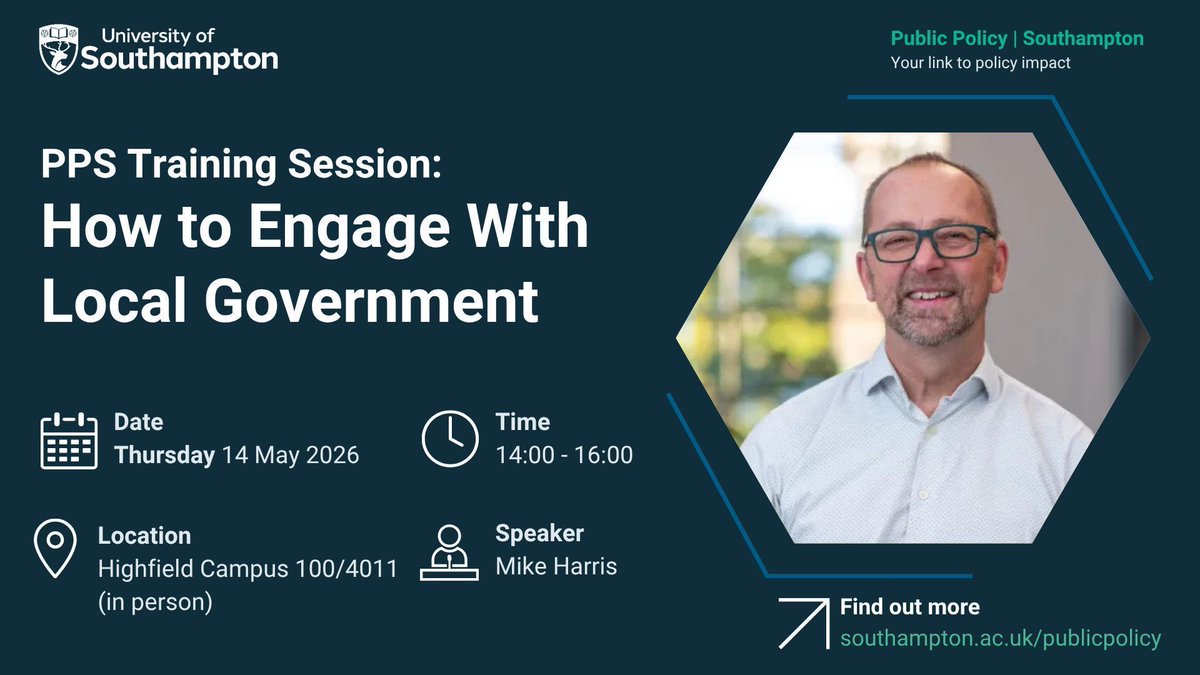 Public Policy|Southampton (PPS) tweet media