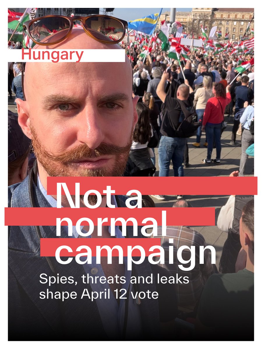 ciaoferrara's tweet photo. #Hungary’s April 12 vote looks more like a security crisis than a campaign. Spies, alleged plots and leaks dominate the narrative as #ViktorOrbán faces challenger #PéterMagyar.
Full article in my IG stories.

#hungarianelections #geopolitics #giacomoferrara https://t.co/5OOUmkFkUl