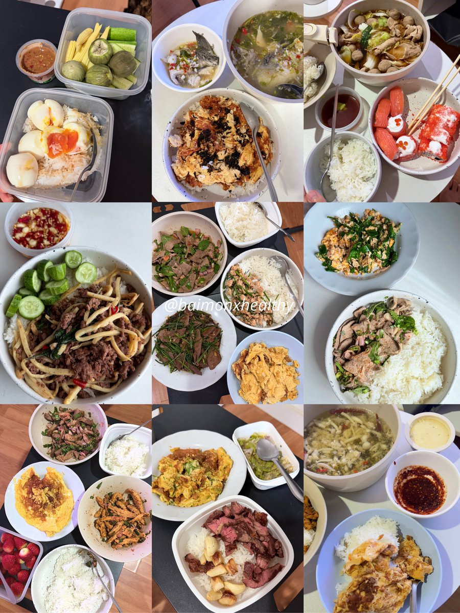 baimonxhealthy's tweet photo. อยากมาแชร์✨
วีคที่แล้วคุยกับนักเรียนเรื่องการเลือกกินอาหาร ด้วย “หลักการ 80/20” ไป

ส่วนตัวก็ใช้วิธีนี้เอามาปรับใช้ในชีวิตของตัวเองเรื่องอาหารเหมือนกัน และค่อนข้างตอบโจทย์มากๆ การใช้ชีวิตกินข้าวกับเพื่อน กับลูกค้า กับคนอื่นๆง่ายขึ้น หรือแม้กระทั่งอาหารที่ทำกินเองก็เลือกได้ดีขึ้น

ถ้าเป็นเมื่อก่อนคงชั่��ตวงอาหารทุกมื้อ แต่ชีวิตปจบ.นี้ไม่สามารถทำแบบเมื่อก่อนได้ วิธี 80/20 เลยตอบโจทย์มากๆ ที่สำคัญทำให้การเลือกกินอาหารดีขึ้นเยอะ🍽️

(รูปซ้ายอาหารที่กินนอกบ้าน รูปขวาอาหารที่ทำกินเอง)
