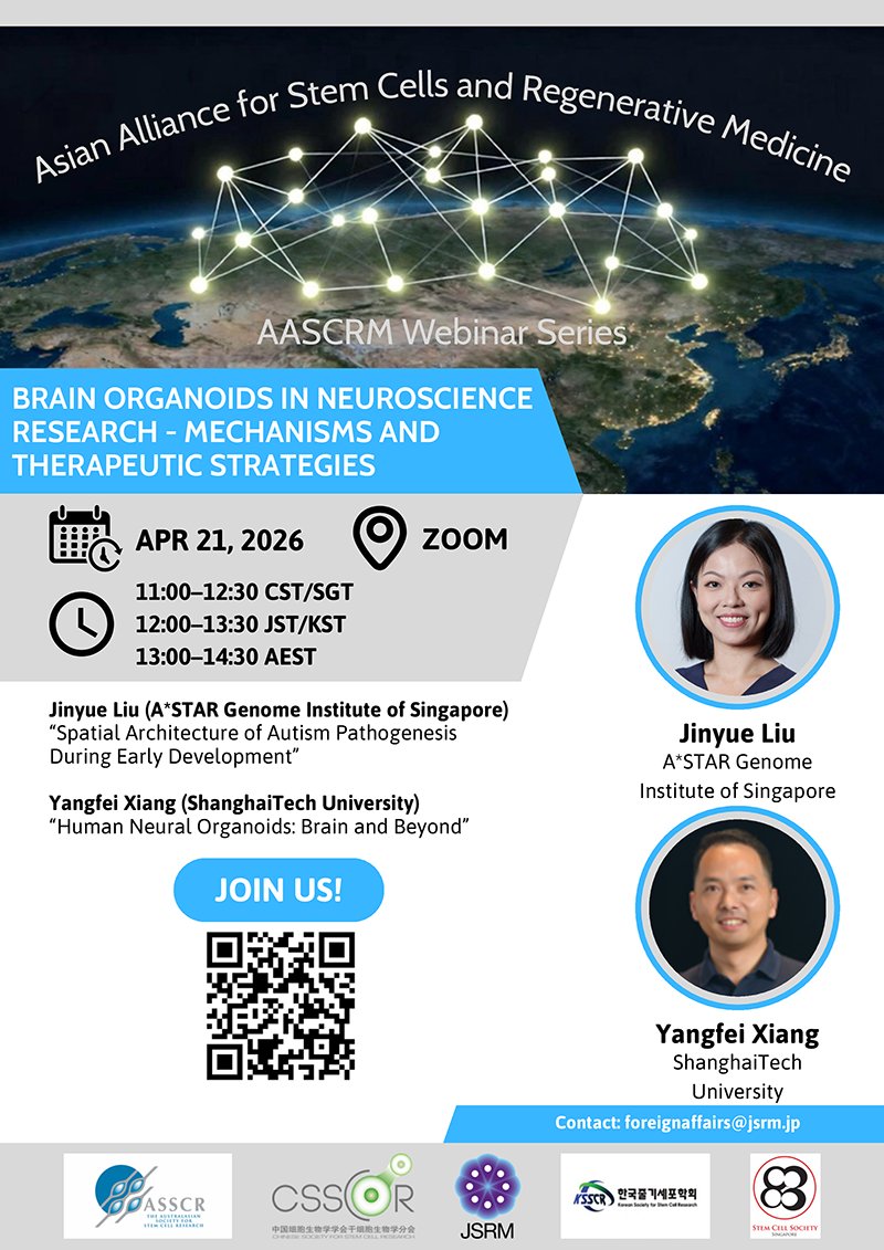 StemCellSpore's tweet photo. AASCRM Webinar 21 April 2026 😊

Join us for the April edition of 2026. Everyone is welcome!

For registration: https://t.co/7vLhT4DB1a

For more information: https://t.co/MEfb8zHEm1 https://t.co/eSDposcfaY