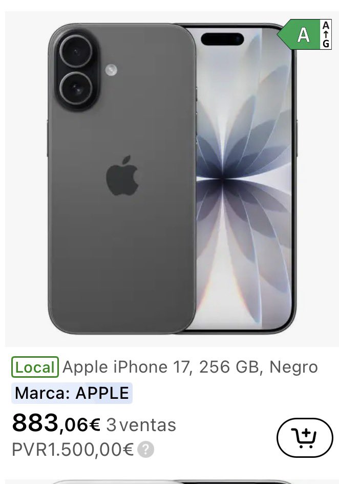 IngAhorrador's tweet image. LA LOCURA CONTINÚA 🤯

Ayer se hizo viral… y hoy ES AÚN MEJOR.

Sí, puedes seguir sacando un iPhone al 50% 😱

Precios que parecen de otra época… pero no:

👉🏻 iPhone 17 Pro Max por 699,50€
👉🏻 iPhone 17 Pro por 668€
👉🏻 iPhone 17 por 441,50€

Y ojo a esto 👇🏻
👉🏻 Nintendo Switch