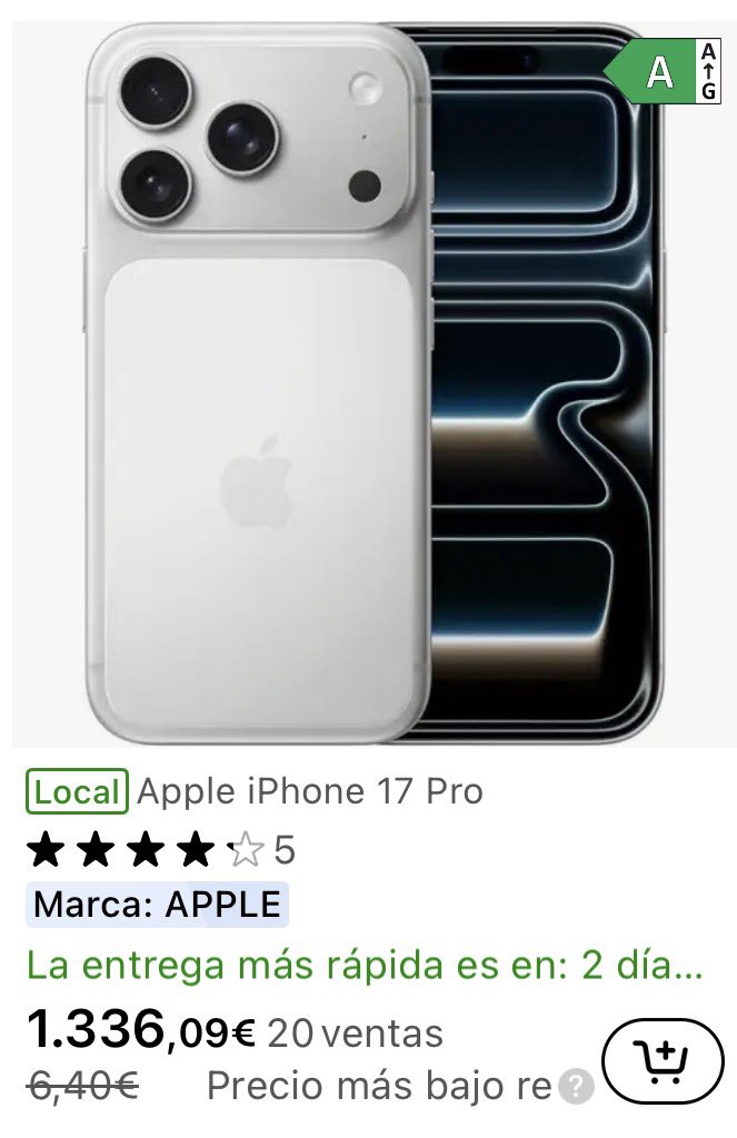 IngAhorrador's tweet image. LA LOCURA CONTINÚA 🤯

Ayer se hizo viral… y hoy ES AÚN MEJOR.

Sí, puedes seguir sacando un iPhone al 50% 😱

Precios que parecen de otra época… pero no:

👉🏻 iPhone 17 Pro Max por 699,50€
👉🏻 iPhone 17 Pro por 668€
👉🏻 iPhone 17 por 441,50€

Y ojo a esto 👇🏻
👉🏻 Nintendo Switch