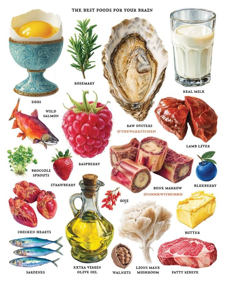 food_health_joy's tweet photo. Best Foods For Your Brain🦪 https://t.co/4R0y8CFfqI