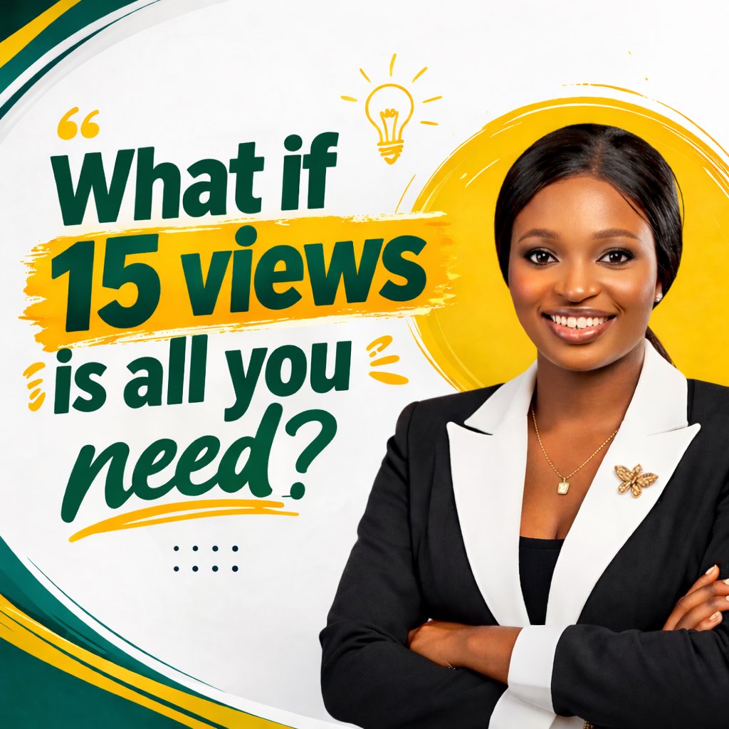 ChidiebereEzeob's tweet image. Good morning 

What if 15 views is all you need to land a client?

Don’t give up because you are getting low views. 

Don’t delete that post.

Keep showing up. 

You just need the right person to see it.

Have a great day ahead.

#SocialMediaTips