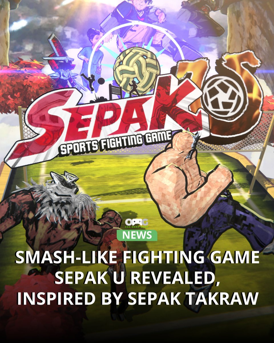 OneMoreGamePH's tweet photo. Smash meets Sepak Takraw!

@TeamGoodKnight has revealed Sepak U, a smash-like volleyball fighting game inspired by Sepak Takraw and rooted in Southeast Asian lore.

Read about it - https://t.co/Tffv7uDN56

#IndieGame #IndieDev https://t.co/oABSHfz6Ck